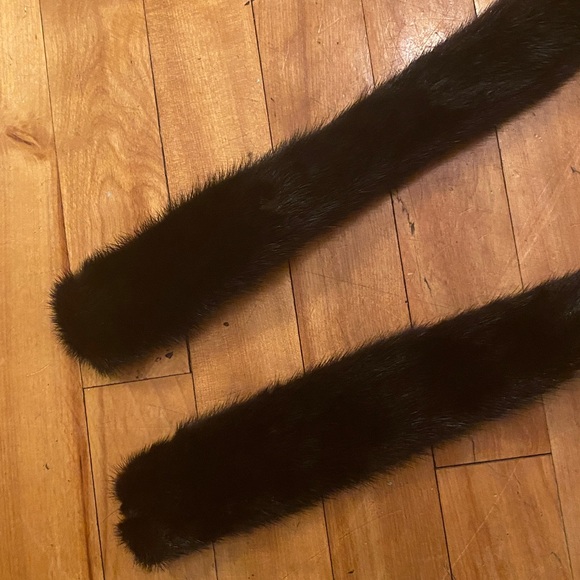 Vintage mink long Thin fur scarf - Picture 7 of 8